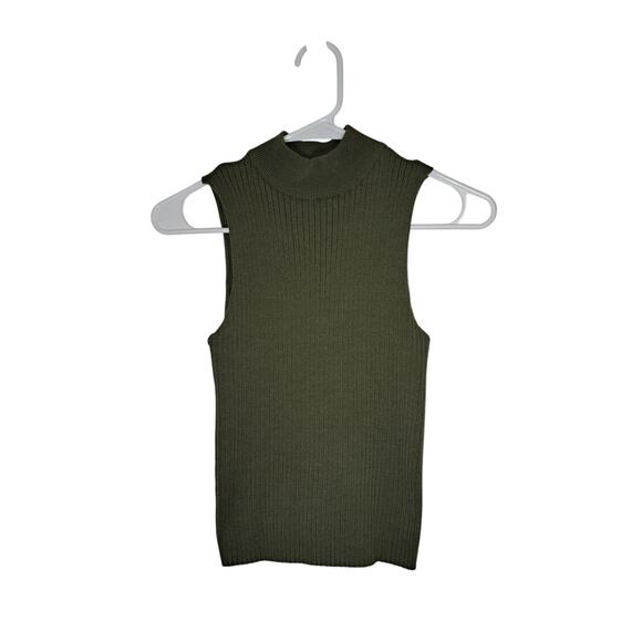 Rue21 Mock Neck Tank Womens Size M Classic Staple Cottagecore Preppy Indie Boho - Picture 1 of 10